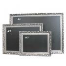 Ornate Silver Framed Chalkboards