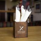 Dark Oak Wooden Cutlery Holder