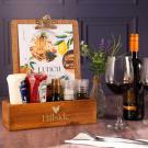 Dark Oak Tabletop Condiment Holder