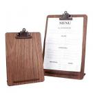 Freestanding Wooden Clipboard (Bronze clip)