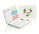 Sticky notes set in recycled paper softcover