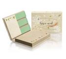 Grass paper sticky notes set in grass paper hardcover