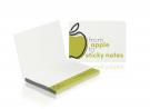 Sticky notes in apple paper softcover