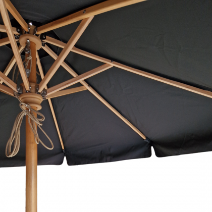 Printed Parasols: Premium Sustainable Certified Sustainably Sourced Beech Wood Eco Parasol - 2.5m Round Canopy