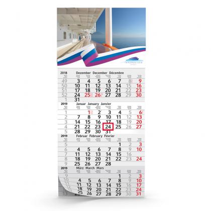 Multi Month Shipping Calendar - 4 Month 1 Pad