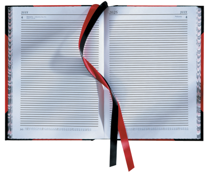 Collins Desk A4 Two Pages a Day Business Diary Red