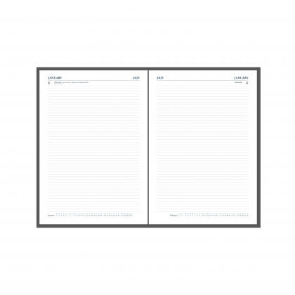 Collins Desk A4 Two Pages a Day Business Diary Red