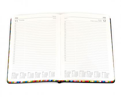 Collins Edge Rainbow - Daily Lifestyle Planner - Day-to-Page Diary with Appointments