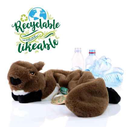 Dog toy RecycleBeaver-brown-one size