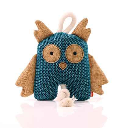 Dog toy owl-blue-one size