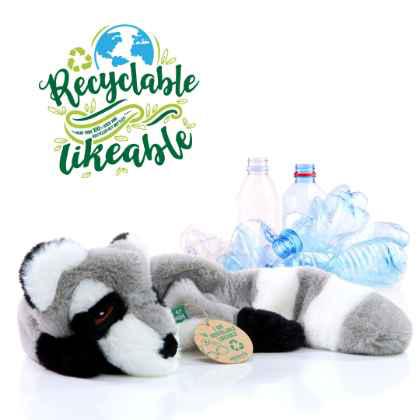 Dog toy RecycleRaccoon-gray-one size