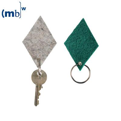 woolen felt key ring pendant