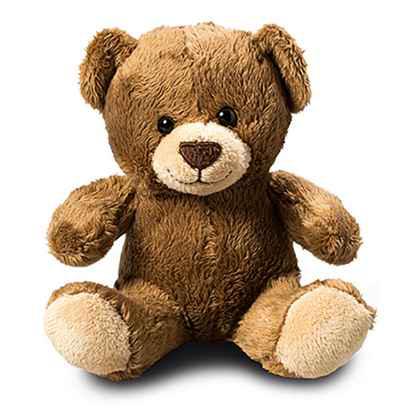 plush bear Moritz dark brown
