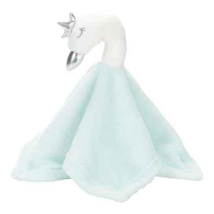 Cuddly blankets swan's head