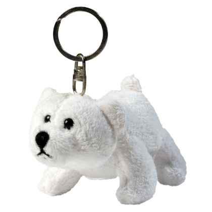 plush polar bear Freddy with key chain