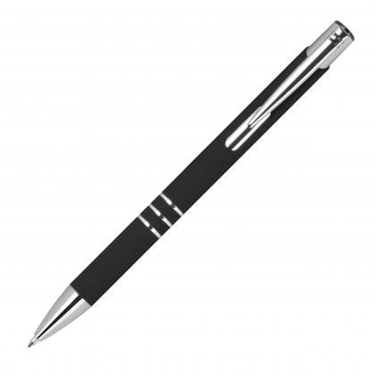 Pen with rubberised surface
