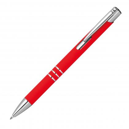 Pen with rubberised surface