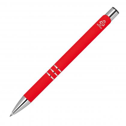 Pen with rubberised surface