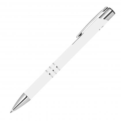 Pen with rubberised surface