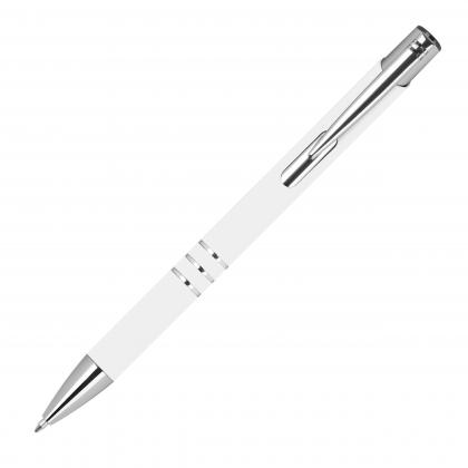 Pen with rubberised surface