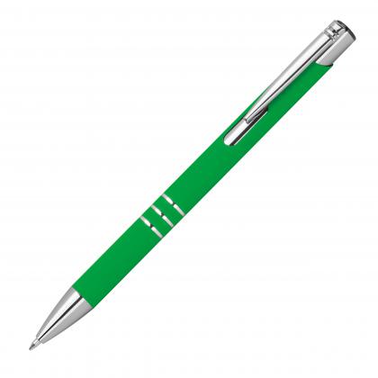 Pen with rubberised surface