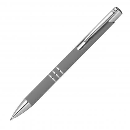 Pen with rubberised surface
