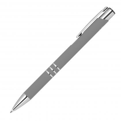 Pen with rubberised surface