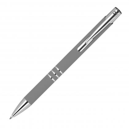 Pen with rubberised surface