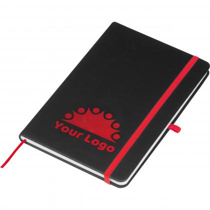 A5 notebook with coloured engraving