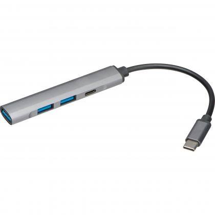USB hub made from recycled aluminium USB hub made from recycled aluminium