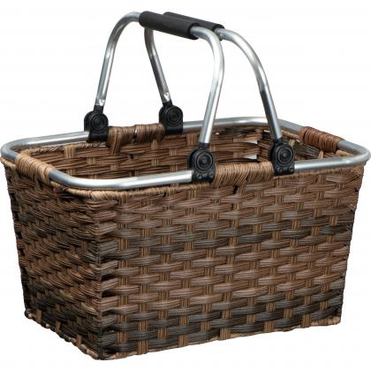 Rattan shopping basket