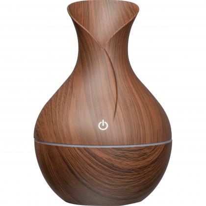 Humidifier with dark wood look