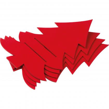 Cutlery pad in Christmas tree shape