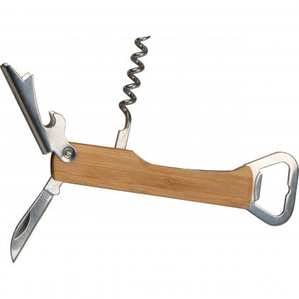 Corkscrew with bottle opener