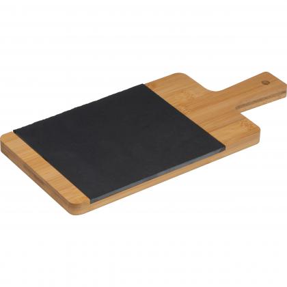 Bamboo board with slate insert