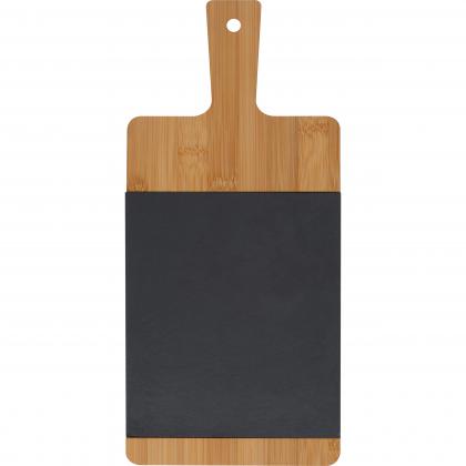 Bamboo board with slate insert