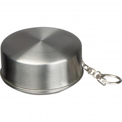 Foldable stainless steel drinking cup