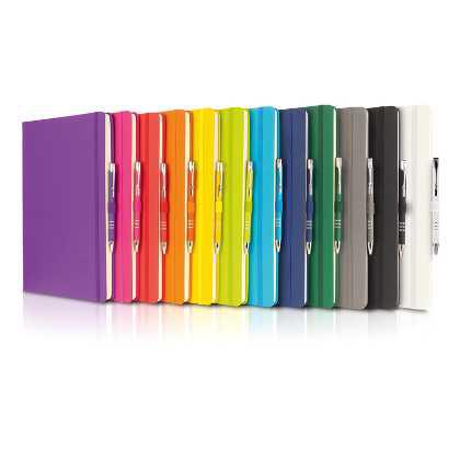 Picture of A4 Dunn Soft Touch Notebook & Pen Set