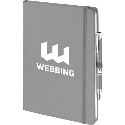 Mood® Duo (Full Colour Notebook and Laser Engraved Pen)  (24254)