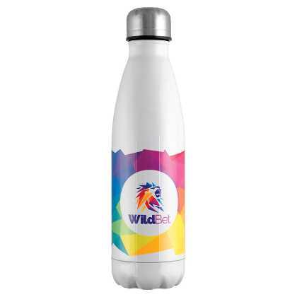 Mood® Vacuum Bottle - Gloss White (Spot Colour Print)  (24259)