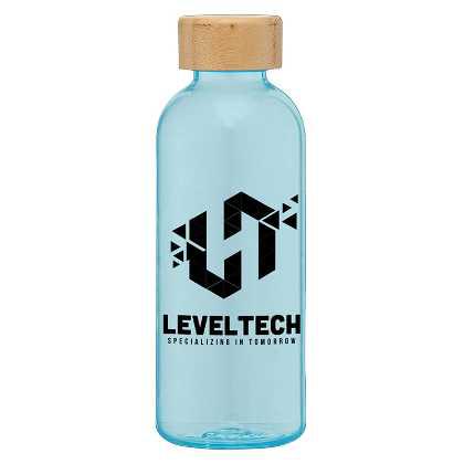 Picture of Strom - 650 ml RPET Water Bottle with Bamboo Lid