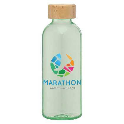 Picture of Strom - 650 ml RPET Water Bottle with Bamboo Lid