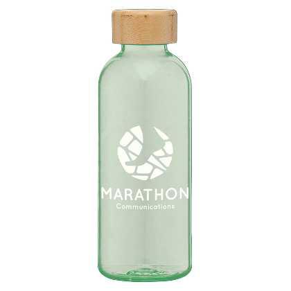 Picture of Strom - 650 ml RPET Water Bottle with Bamboo Lid