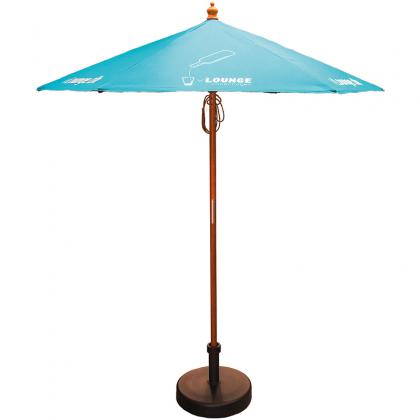 2m Round Wooden Parasol  (20942)  (24849)