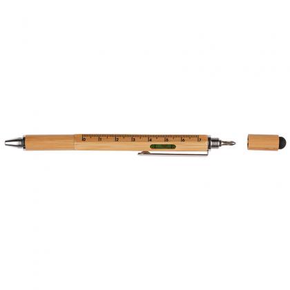 Picture of Systemo Bamboo 6 in 1 multi function pen