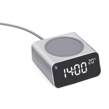 Xoopar REDDI Travel clock and wireless charger (PD) with BT   (24562)