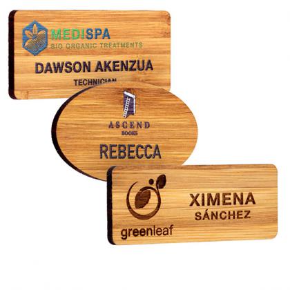 BAMBOO NAME BADGES  E149202