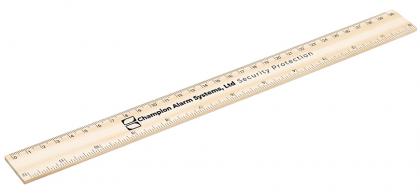 FSC® Wooden Ruler - 30cm/12" (Spot Colour Print) E146607