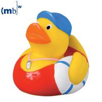 wimming coach squeaking duck
