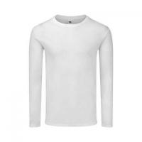 Adult White T-Shirt Iconic Long Sleeve T